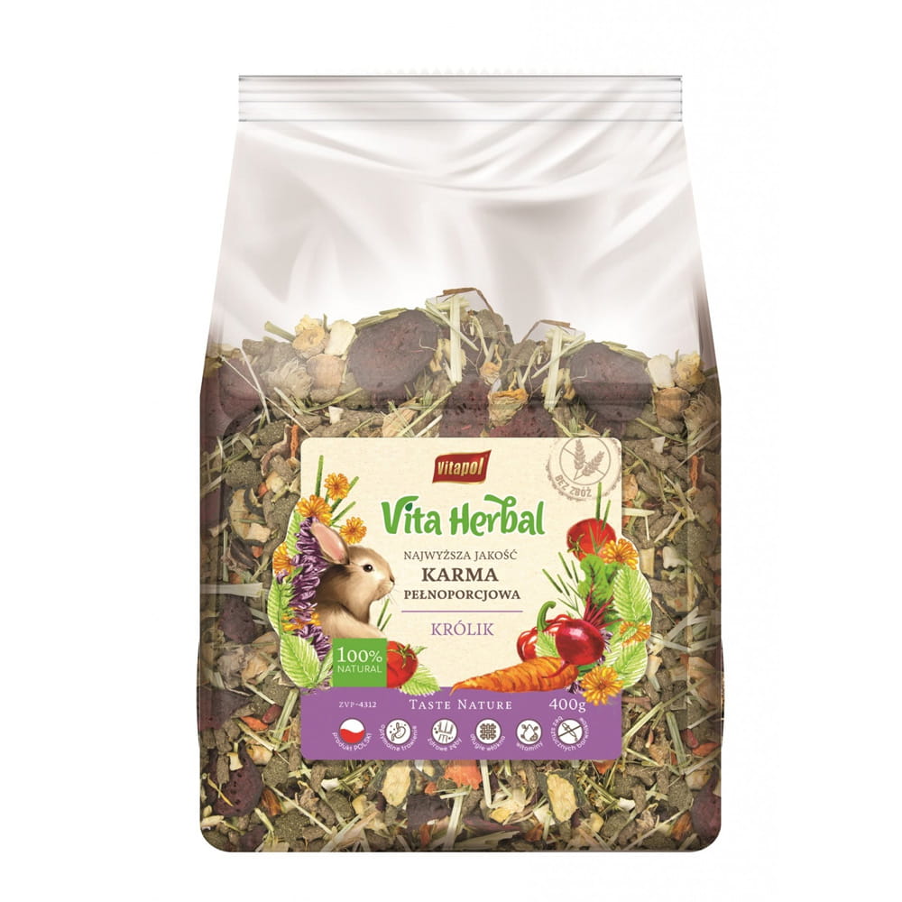Vita Herbal karma pełnoporcjowa dla królika 400g